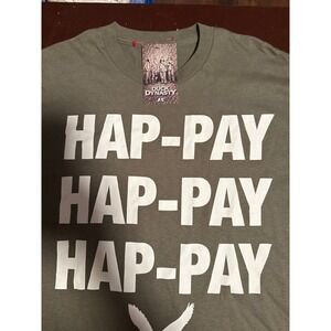 Duck‎ Dynasty 2016 Hap-Pay Graphic Print Crew Neck Short Sleeve T-Shirt L